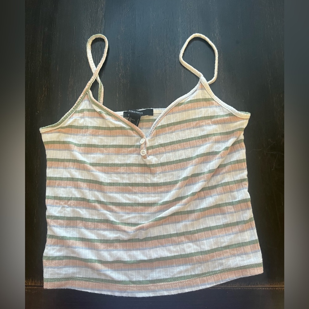 Forever 21 Striped Tank Top